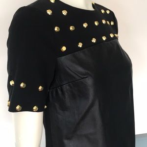 Black, short sleeves , Michael Kors Shift Dress